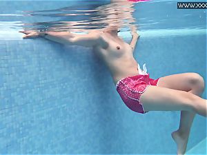steaming tattooed Czech fantastic in the pool