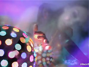 Alison Tyler's super stunning disco ball solo tease